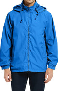Mens Lightweight Windbreaker Jacket Waterproof Rain Jacket with Hood Soft Shell Jacket