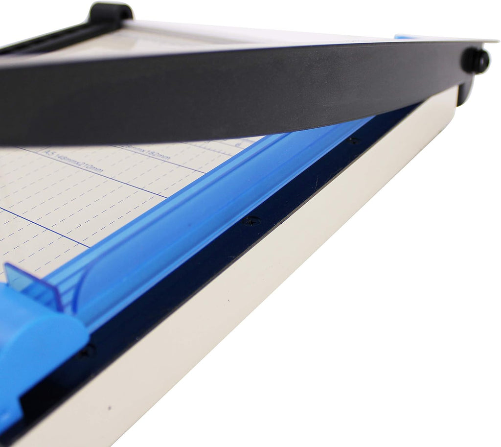 TEXALAN(R) Paper Cutter Guillotine 12" A4 Multi-Purpose Trimmer for Metal Sheet, Leather, Plastic Sheet, Non-Woven Fabric, 12 Sheets 80-Gram Paper