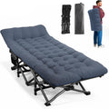 ATORPOK Camping Cot for Adults with Comfortable Cushion, Folding Bed