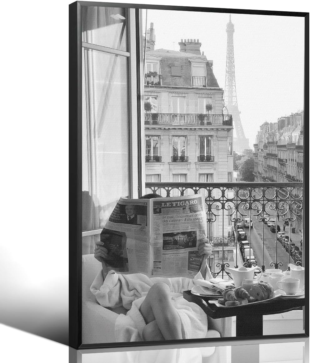 xbsifyiooa Black and White Photography Canvas Wall Art, Car Driving In Amalfi Coast Poster, Vintage Italy Coastal Travel Photo Print, Classic Car Picture for European Road Adventures 16x24in Unframed