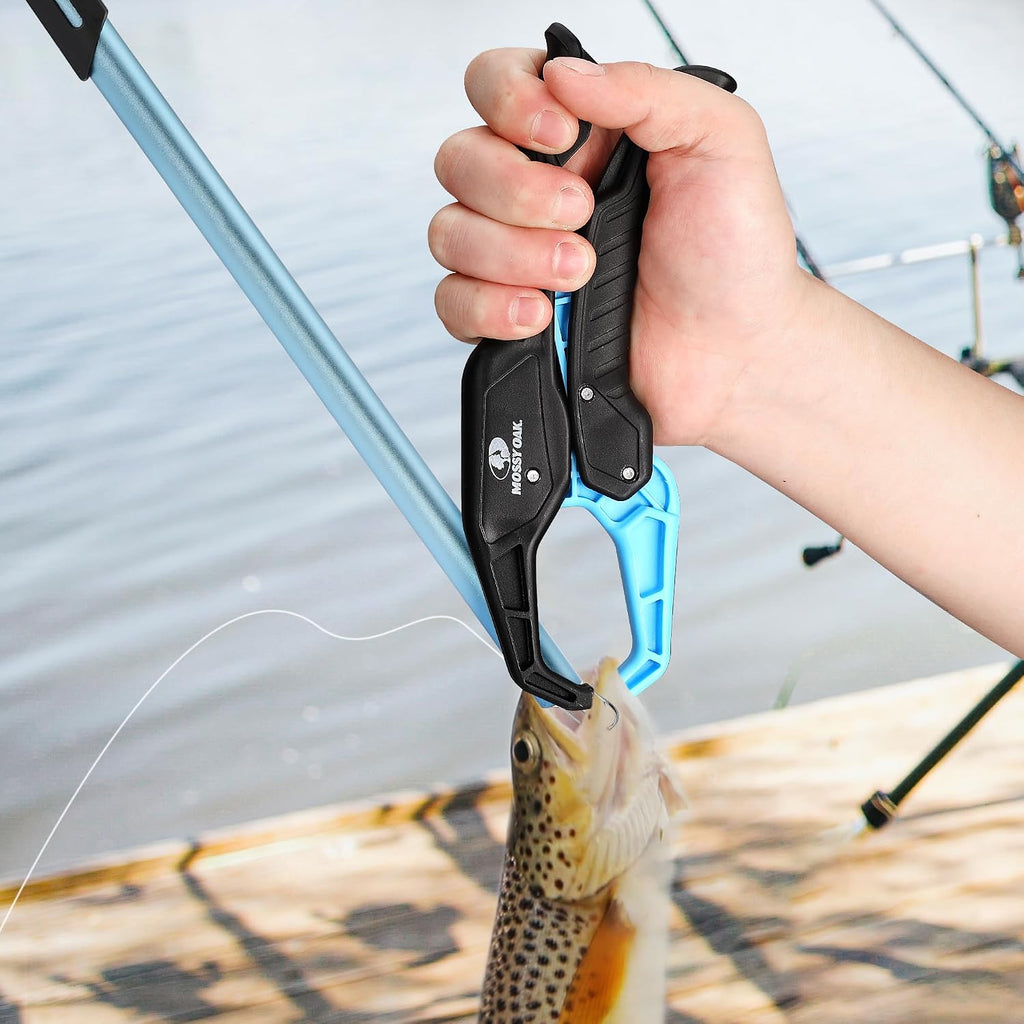 Mossy Oak Fishing Tools Kit – Fishing Plier and Fish Lip Gripper Set