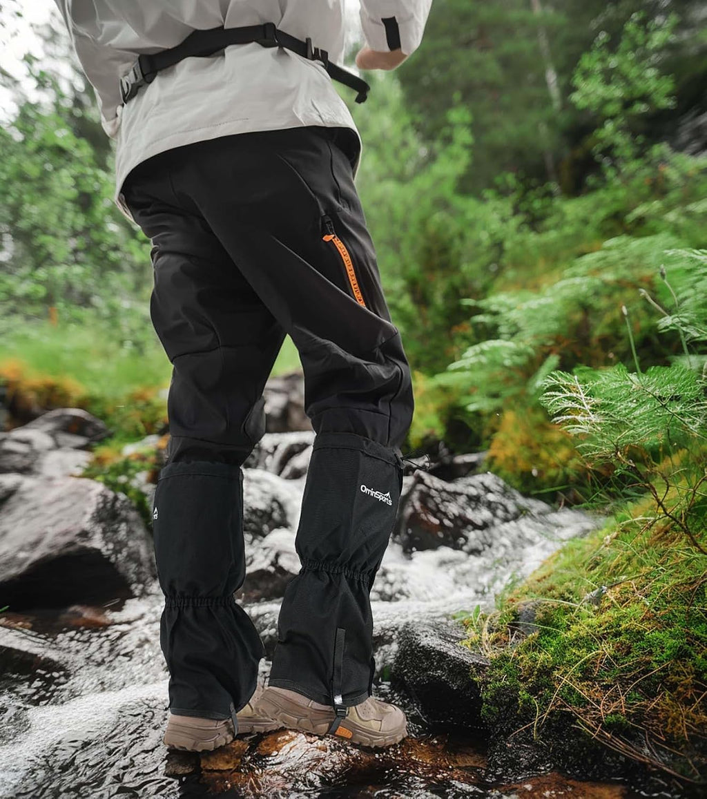 Waterproof Leg Gaiters for Men Women, Adjustable Snow Boot Gators for Hiking, Skiing, Hunting, Outdoor Adventures