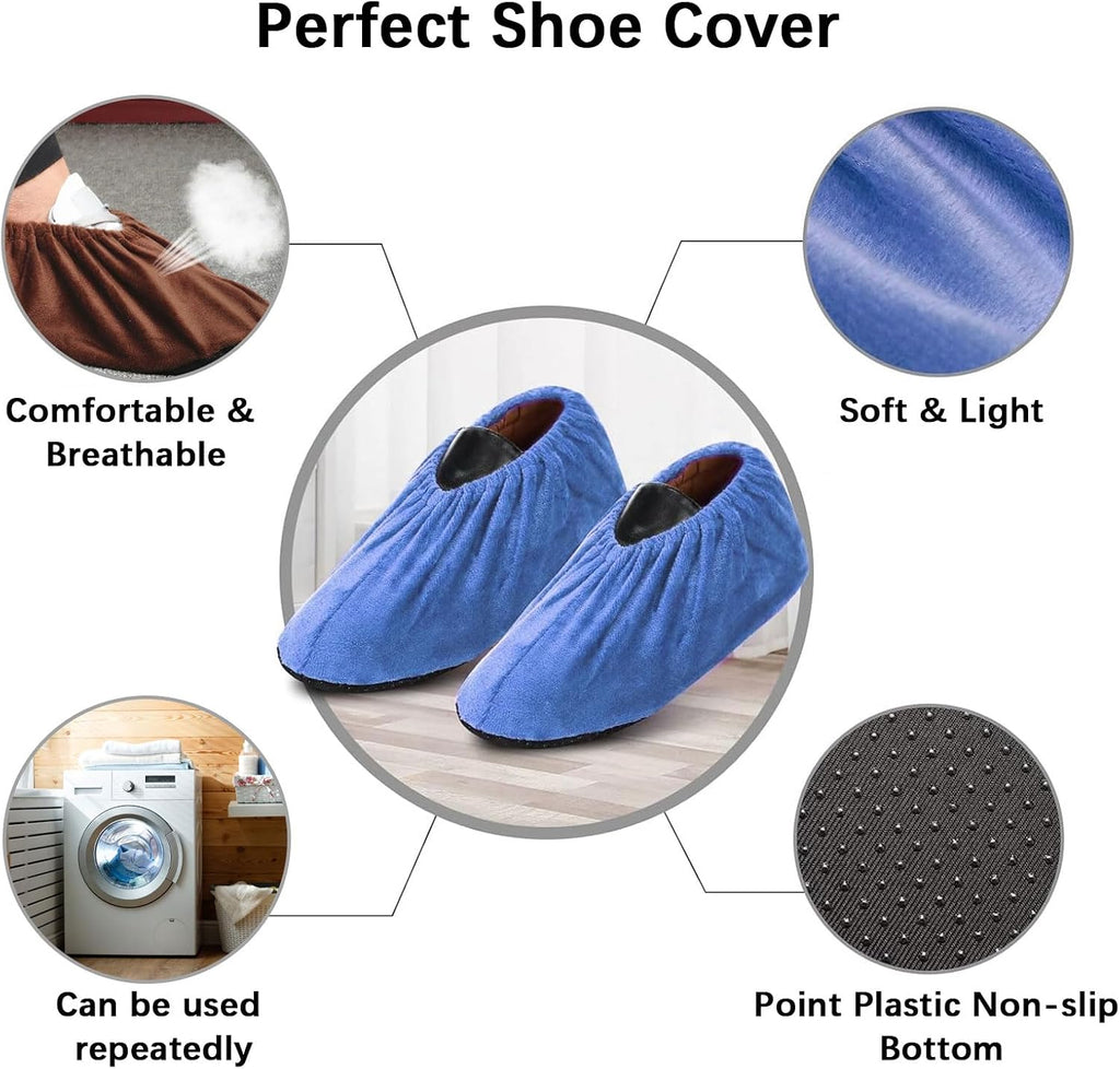 6 Pairs Non Slip Reusable Shoe Covers