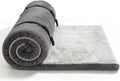 Thick Foam Camping Sleeping Pad, Soft Sleeping Mat, Double Side Fluff Camping Cot Pads for Adult, Non-Slip Roll up Camping Cot Mattress Topper for Camp Cot/Rv Bunk/Narrow Twin Beds, Pad Only