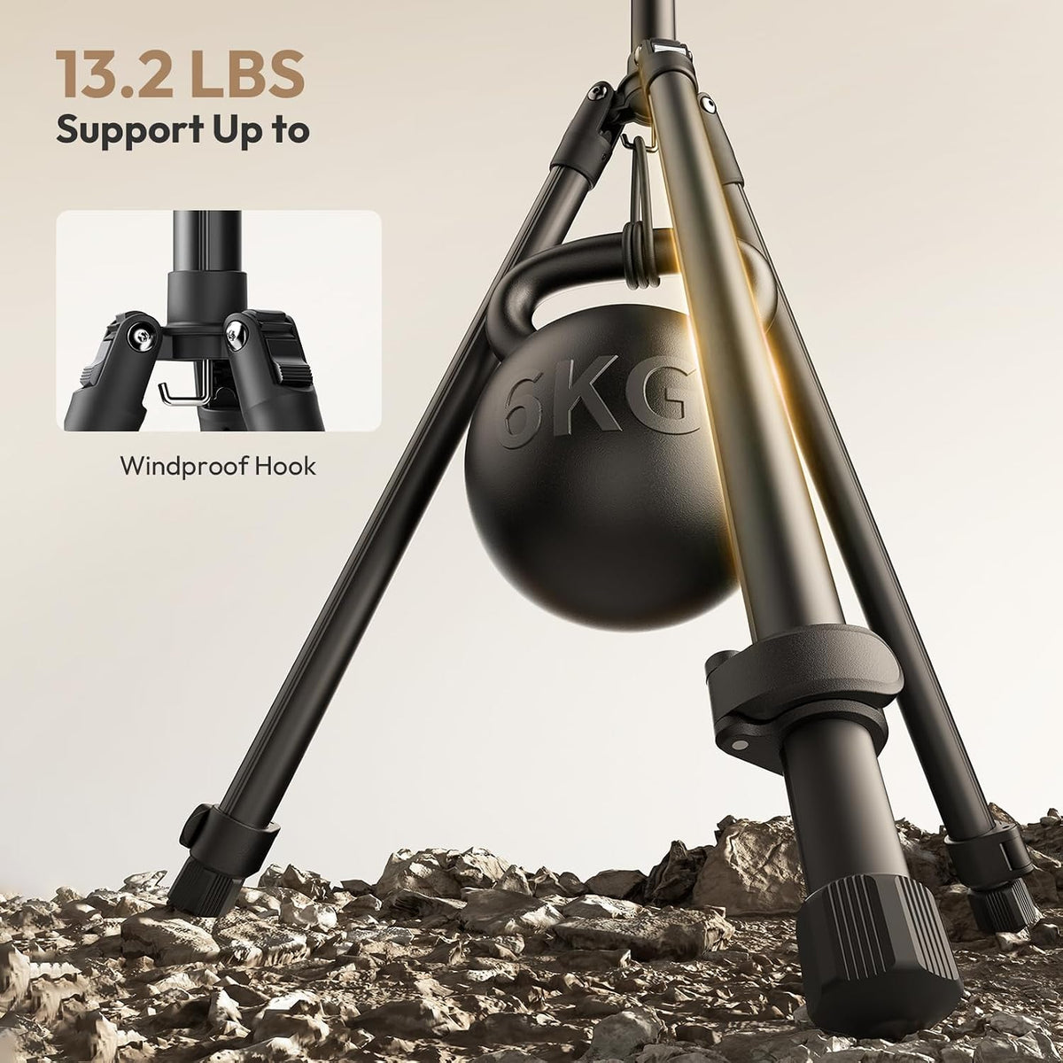 ULANZI T270 Light Stand - 8.8FT/270cm Adjustable Photography Light Stand Tripod, Aluminum Portable Studio Lighting Stand for Softbox, LED Video Light, Reflector, Strobe, Photo Video Photography