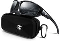 suoso Sports Polarized Sunglasses for Men: Womens UV400 Protection Sun Glasses Wrap Around Goggles for Fishing Driving TR90