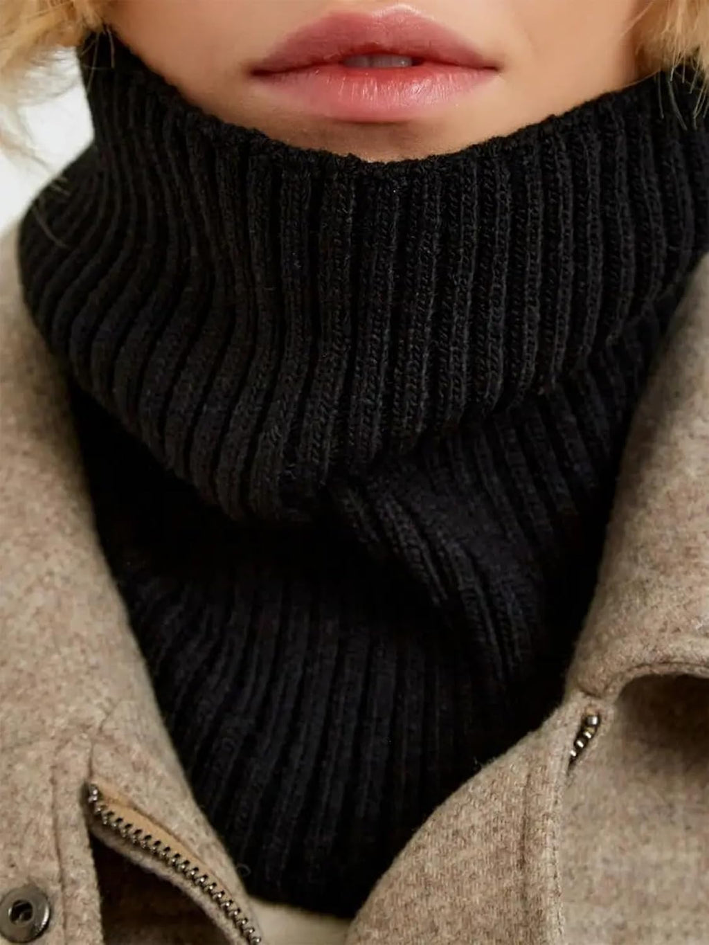 Winter Neck Warmer Scarf Neck Gaiter for Men Women, Windproof Neck Warmer Ski, Tube Circle Neck Scarves