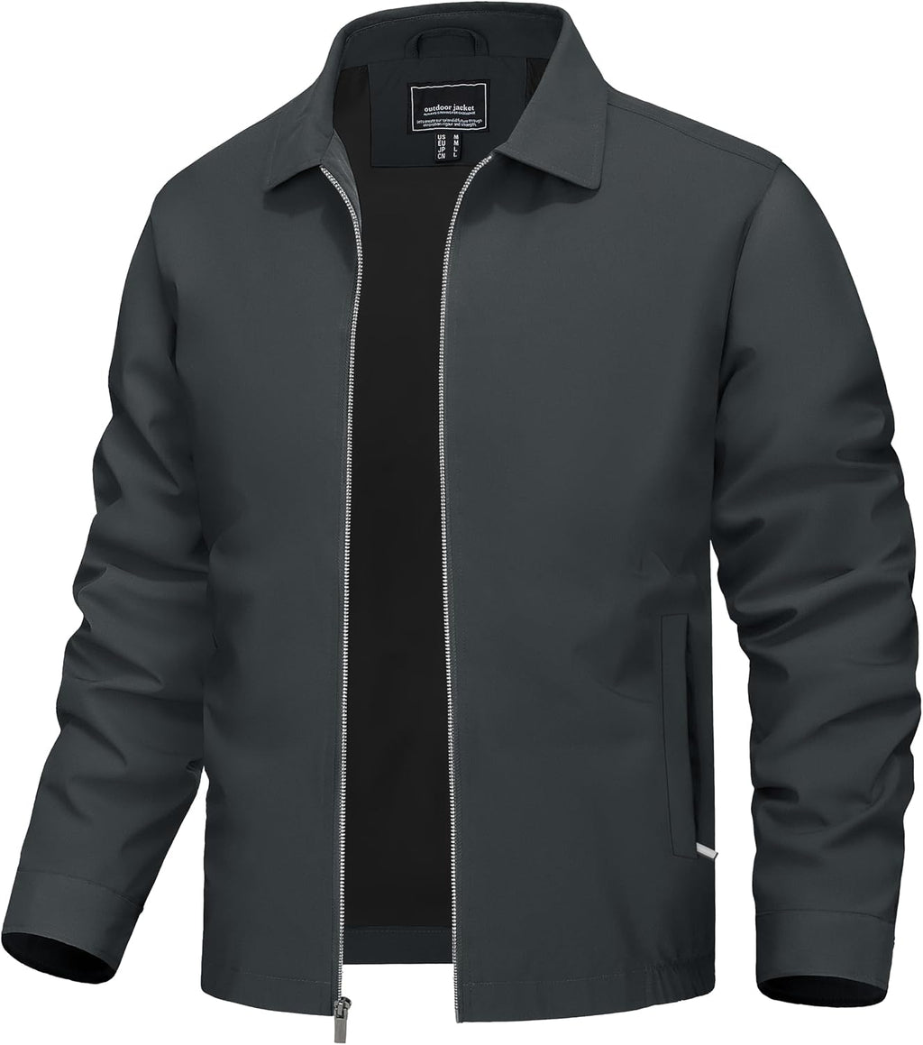 TACVASEN Men's Lightweight Jacket Fall Water-repellent Windbreaker Jackets