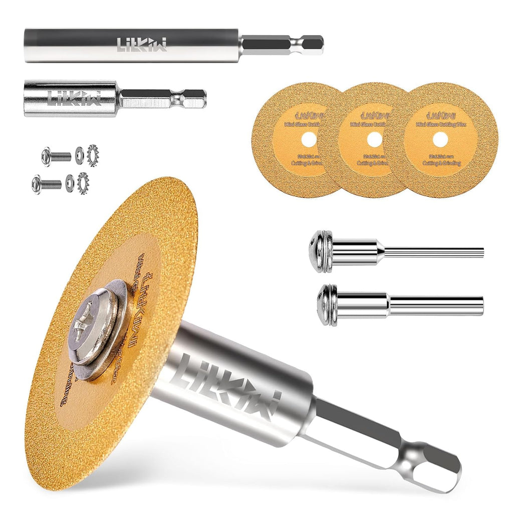 1mm Diamond Cutting Blade Wheel,Cutting Disc with 2 Sizes Round Mandrels