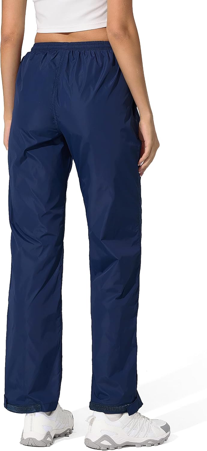UIQUR Womens Rain Pants Waterproof Lightweight Packable Pants