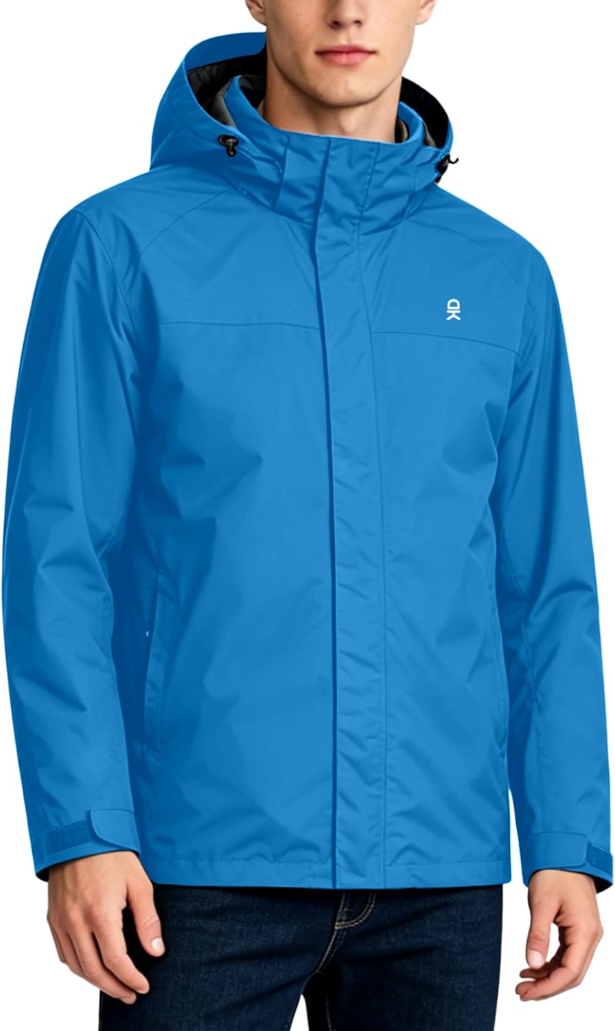 Little Donkey Andy Men's Waterproof Rain Jacket Outdoor Raincoat for Hiking