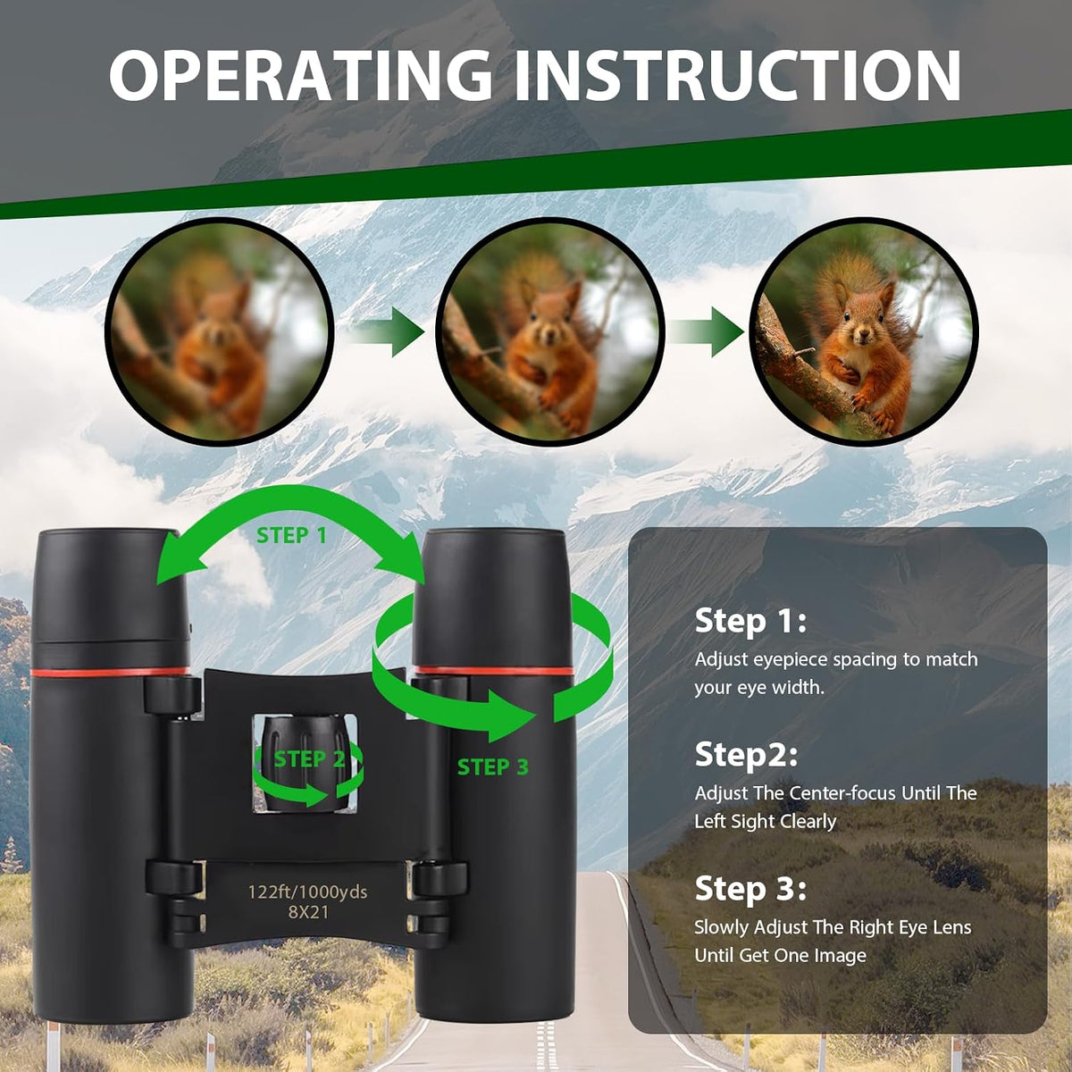 Binoculars for Adults and Kids, High Powered Compact Binoculars