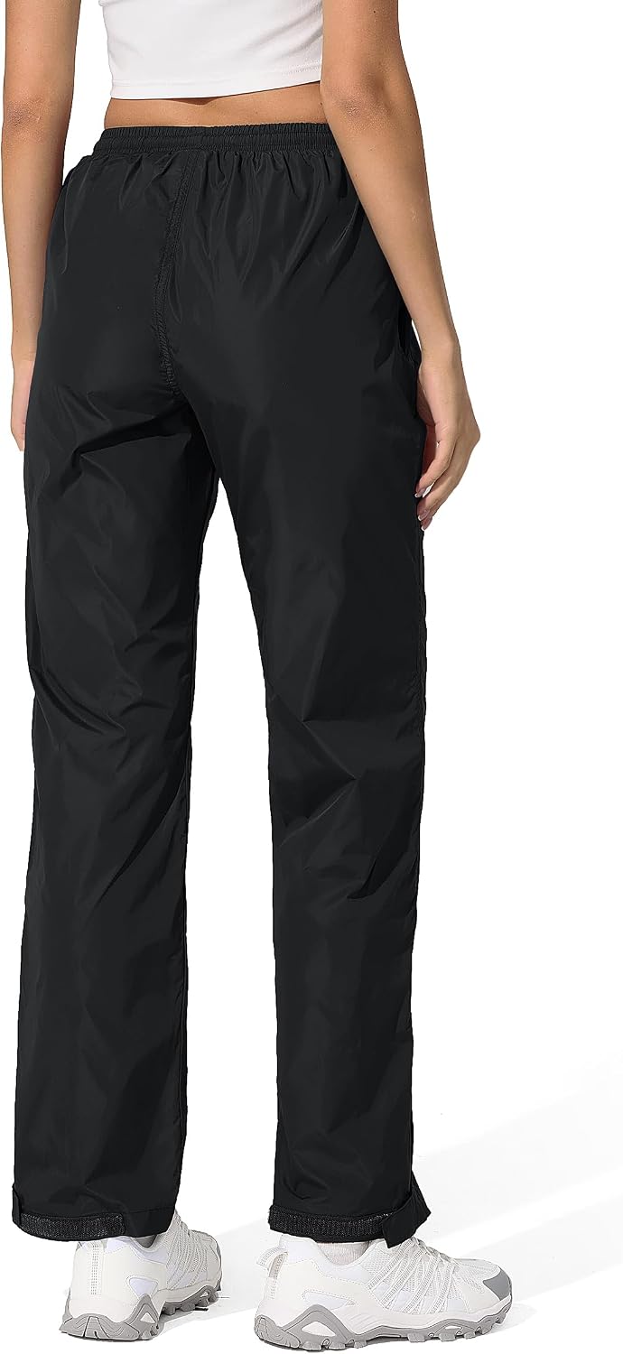 UIQUR Womens Rain Pants Waterproof Lightweight Packable Pants