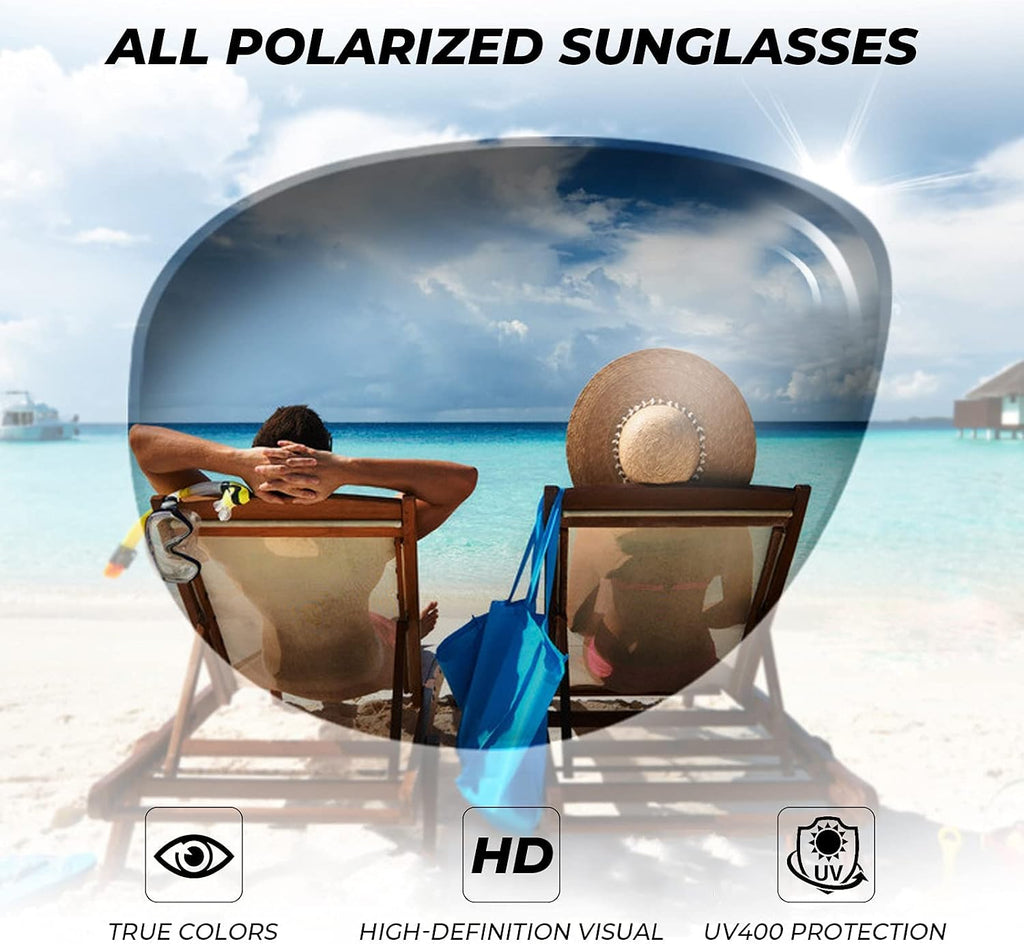 CARFIA Polarized Sunglasses Men Womens UV Protection,TR90 Lightweight Frame Sports Life Style Outdoor Running Sun Glasses