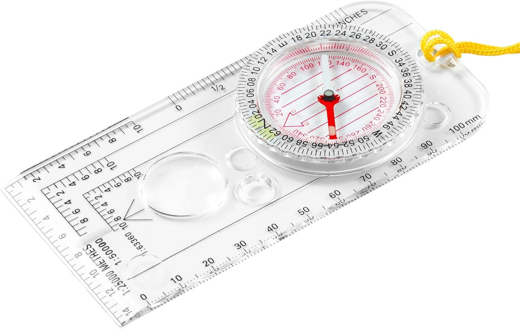 Eyeskey Multifunctional Military Sighting Navigation Compass with Inclinometer | Impact Resistant & Waterproof Compass for Hiking, Camping