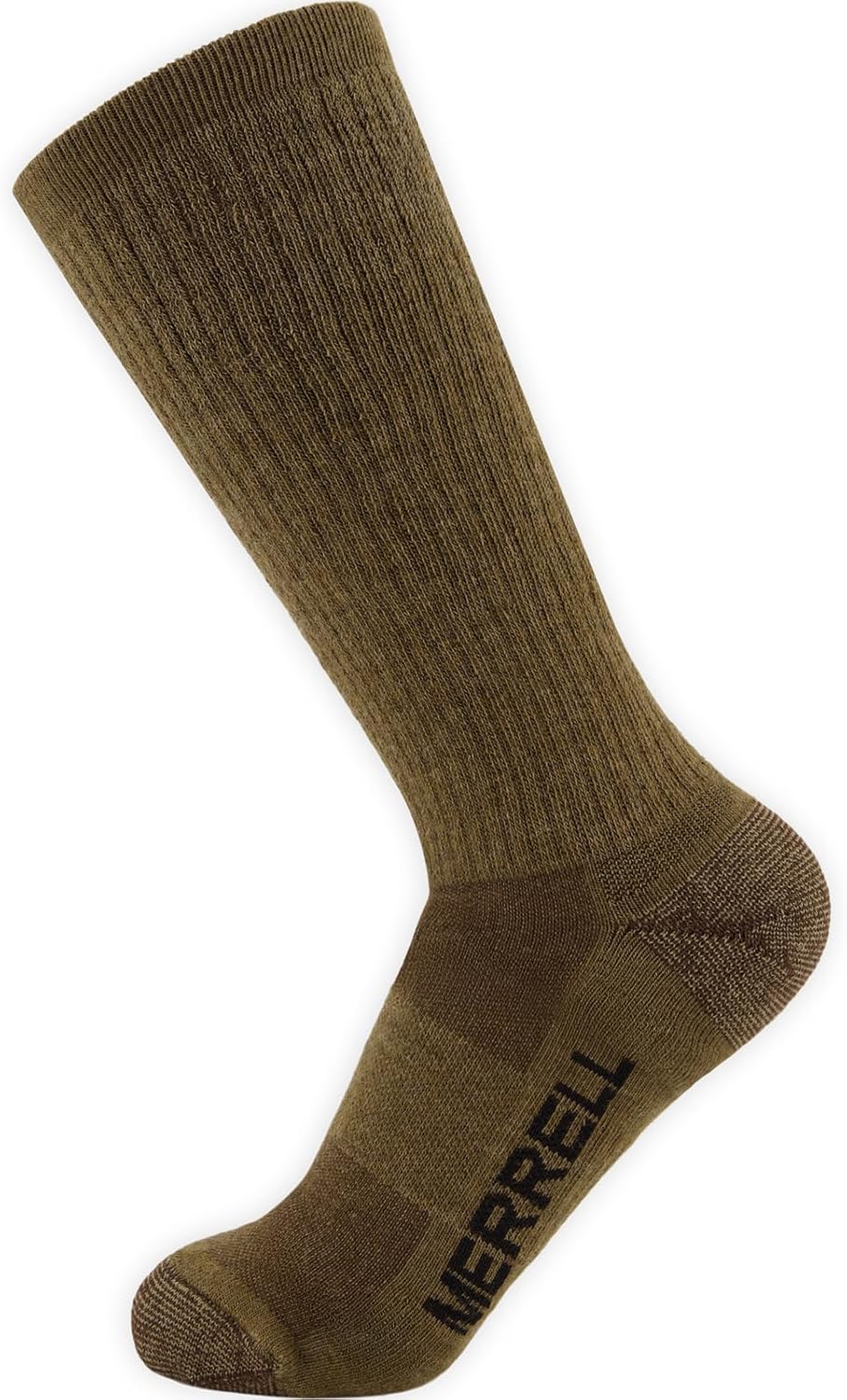 Merrell Unisex 3-pack Trekker Outdoor Crew Socks, Full Cushion Wool Blend Hiker Multi-pack