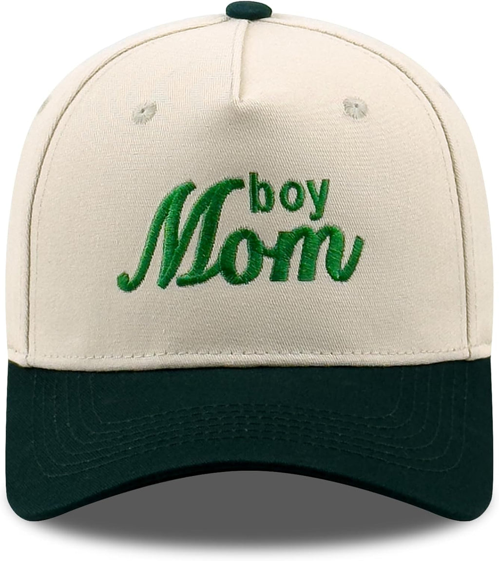 Embroidered Boy Girl Dad Mom Two-Tone Baseball Cap, Classic Dad Hat for Men Women His Her, Family Theme Gift Ideas