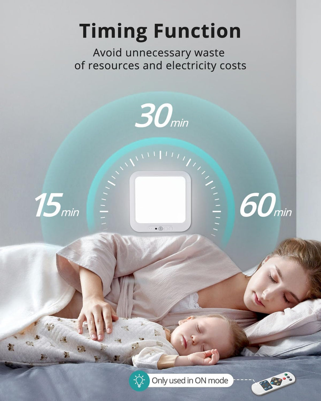 wowatt Rechargeable Battery Operated Ceiling Light Motion Sensor Indoor