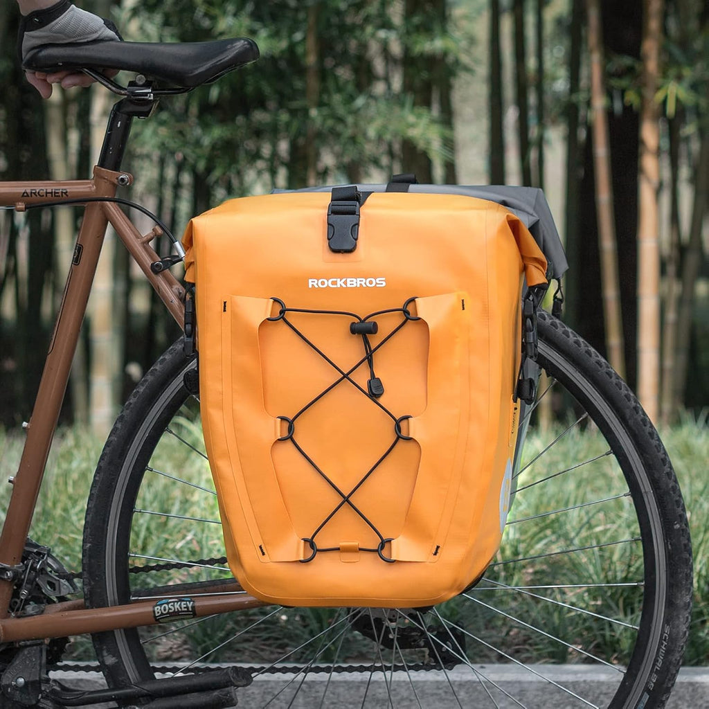 ROCKBROS Bike Panniers Waterproof Max 30L Capacity Cycling Traveling 1 Pack