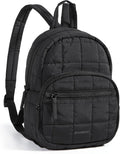 BAGSMART Mini Backpack for Women, Small College Backpack, Classic Black