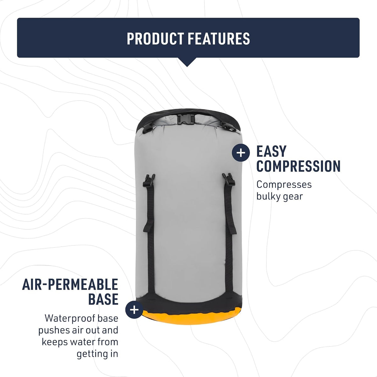 Sea to Summit eVac Compression Dry Bag, 20 Liter, High Rise Grey