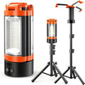 Rechargeable Camping Light with Stand, Magnetic 3 Colors Camping Lantern Work Light