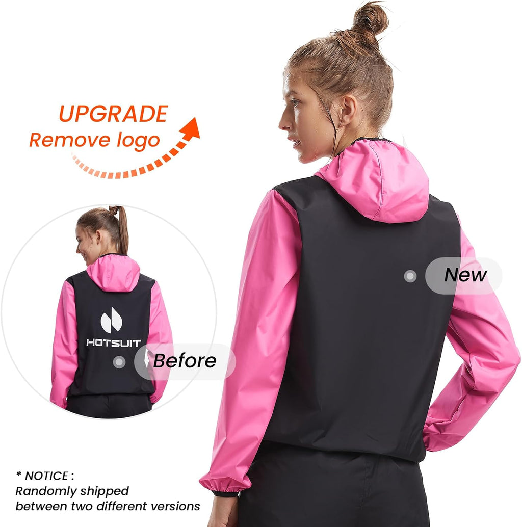 HOTSUIT Sauna Suit for Women Weight Loss Sweat Suits Sauna Jacket Pant Machine Washable Anti Rip for Gym Workout Exercise