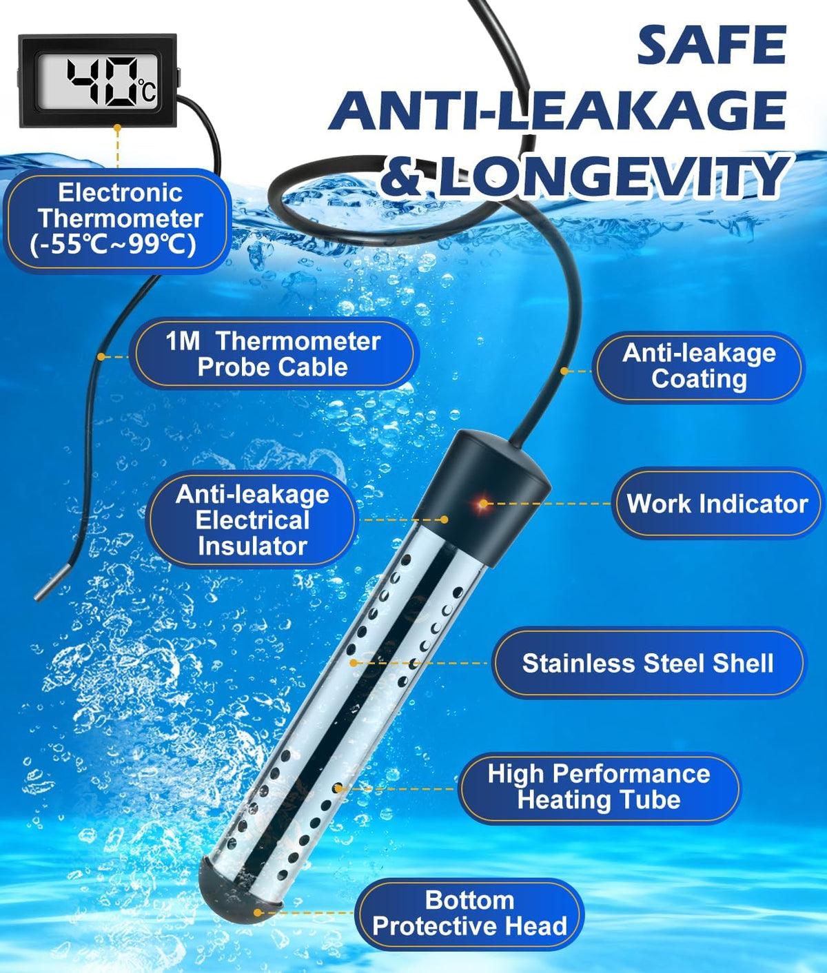 2026 Upgraded Portable Shower for Camping with Heater, Rechargeable Camping Shower with Intelligent LED Display, 5 Gal Foldable Bucket, 4 Spray Modes, Portable Shower for Travel, Pet Bath, Car Washing
