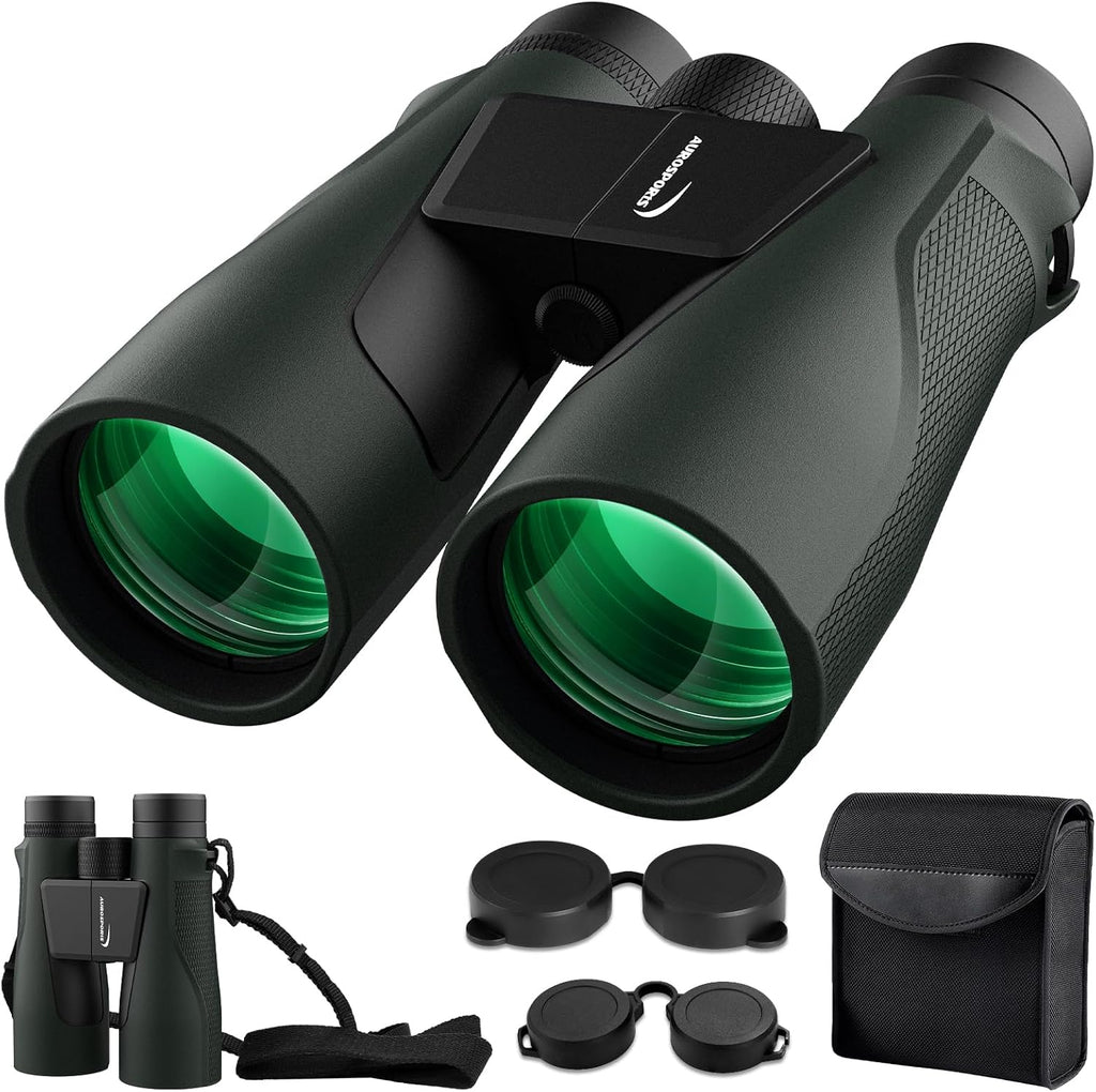 Aurosports 15x56 Binoculars for Adults High Powered Cruise Ship Bird, BAK4