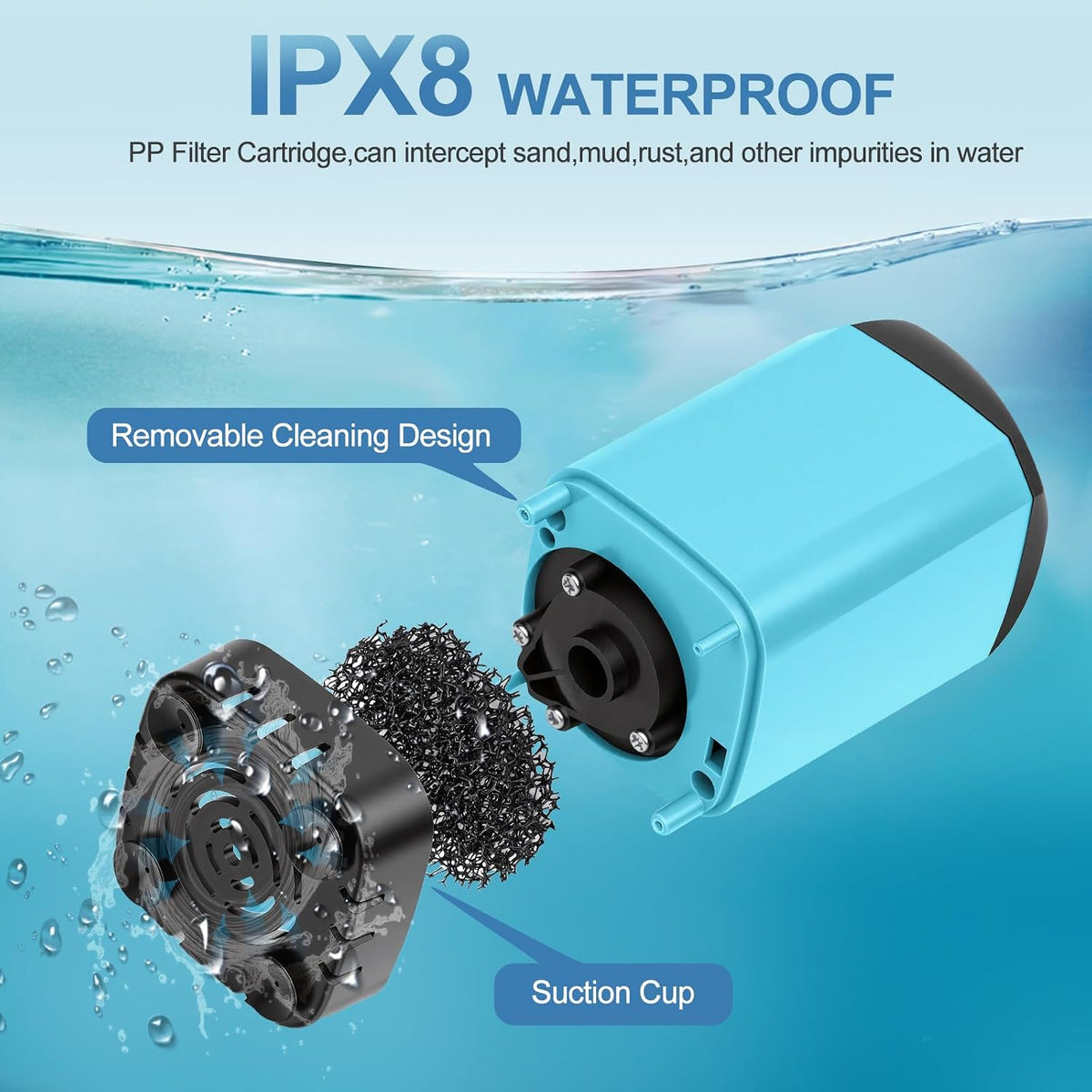 Portable Shower for Camping with 7800mAh Battery