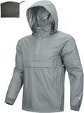 Outdoor Ventures Men's Rain Jacket Waterproof Lightweight Packable Pullover