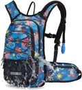 15L Insulated Hydration Backpack Pack with 2L Water Bladder Lightweight Hiking Backpack Bag for Women Men Daypack for Hiking Running Festival Camping Biking
