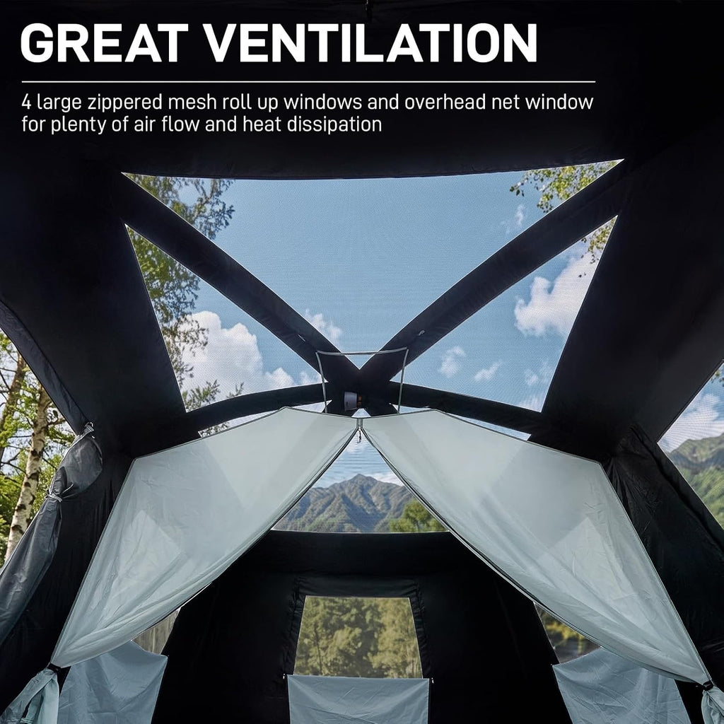 EVER ADVANCED 8/10 Person Camping Blackout Design Tent