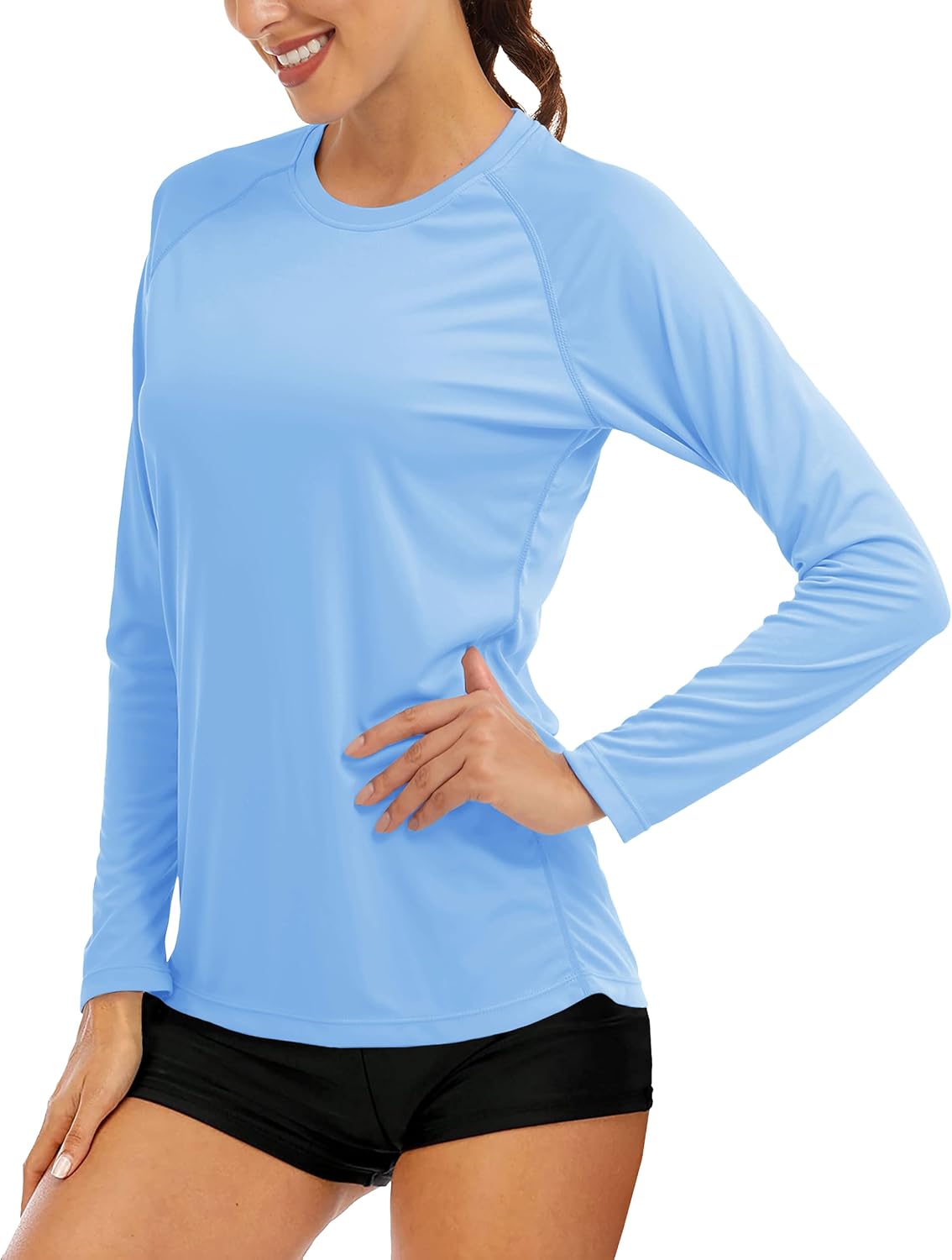MAGCOMSEN Women's Long Sleeve Shirts UPF 50+ Sun Protection Shirts for Hiking Fishing Workout Rash Guard