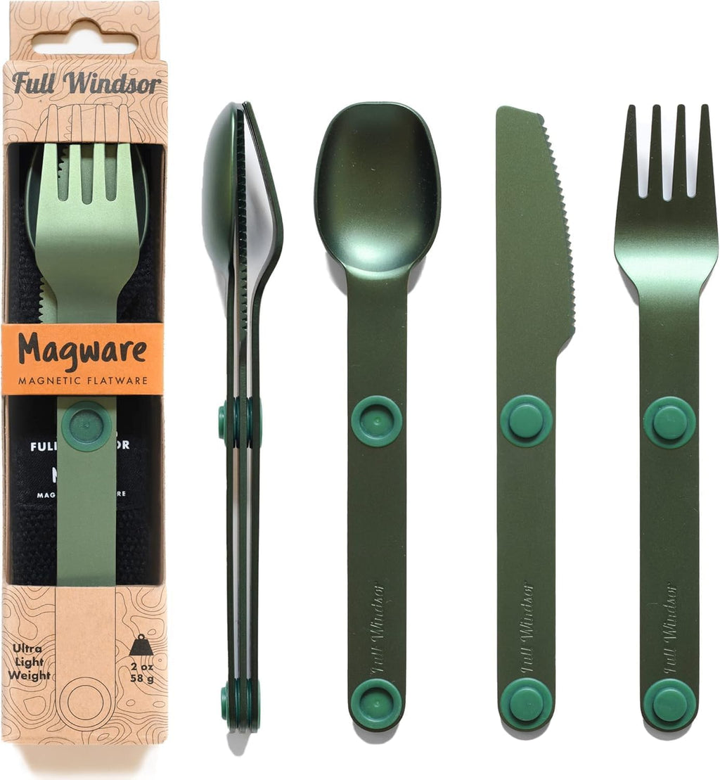 FULL WiNDSOR - MAGWARE Magnetic Travel Camping Cutlery Utensils Set