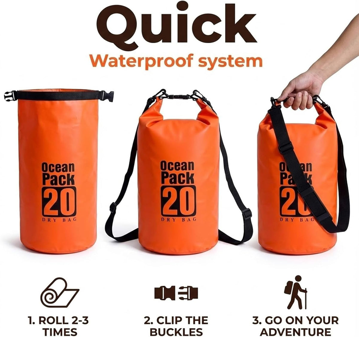 Floating Waterproof Dry Bag for Kayaking Boating Paddle Boarding