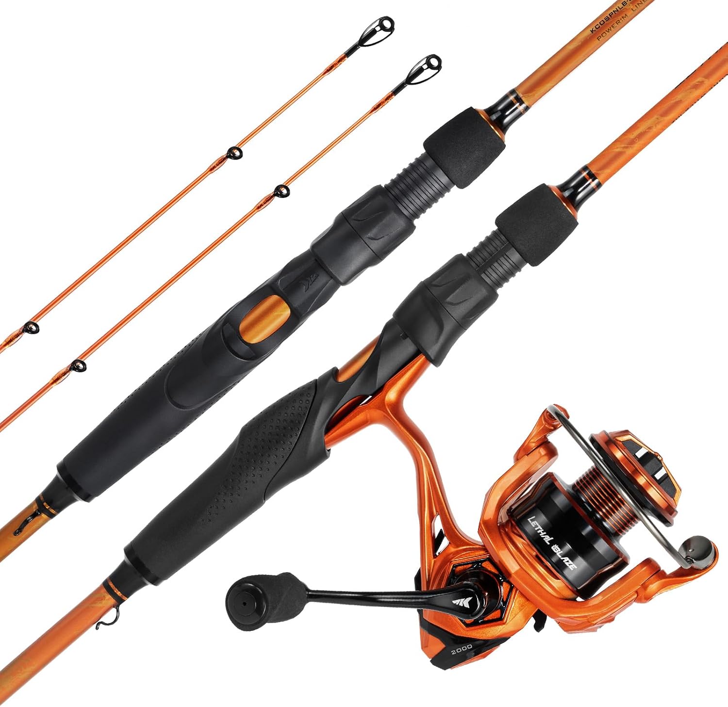 KastKing Lethal Blaze Twin-Tip Fishing Rod and Reel Combo