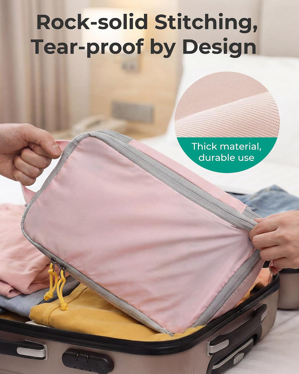 BAGSMART Compression Packing Cubes for Travel Essentials