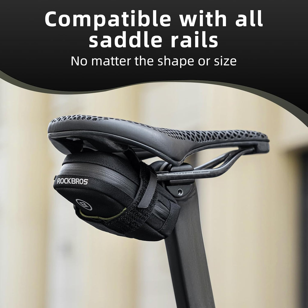 ROCKBROS Bike Saddle Bag, 0.35L Compact Under Seat Bag for Road Bikes