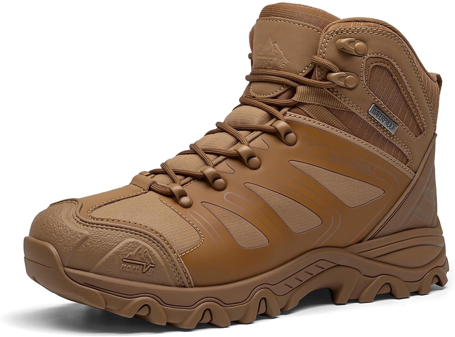 NORTIV 8 Men's Ankle High Waterproof Hiking Boots
