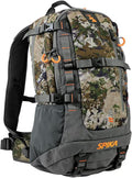 SPIKA Camo and Green Hunting Backpack Tactical Military Bags Waterproof Daypack for 25L Capacity Removable Hip Belt