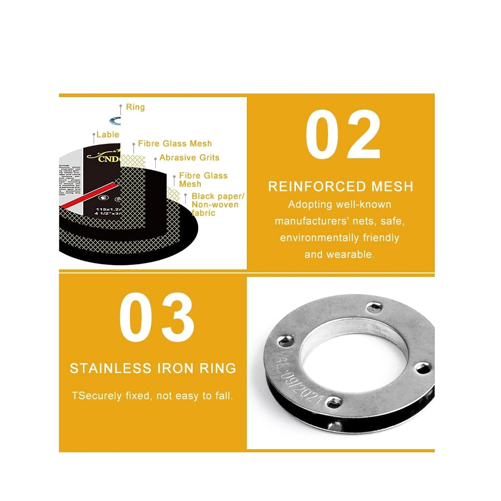 25 Pack 3" X3/64X3/8 Cut Off Wheels for Metal, Rotary Tool Cut Off Discs