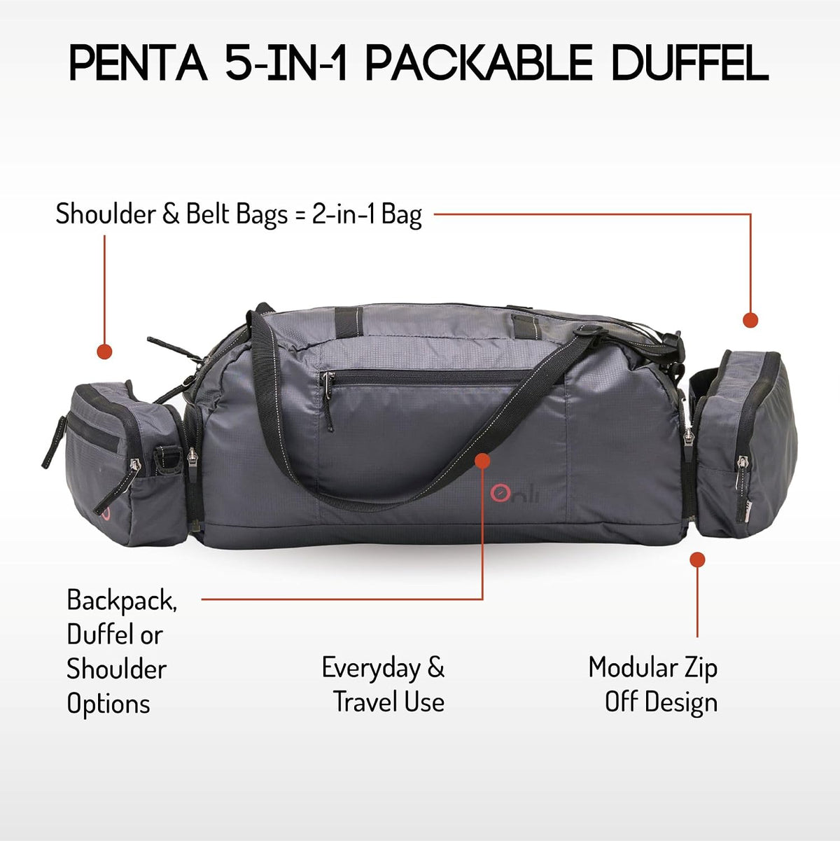 Penta Bags (Penta 5-in-1 Packable Duffel)