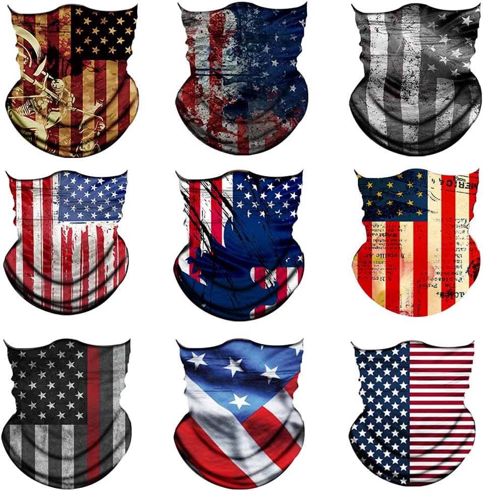 Neck Gaiter Mask,UV Protection Bandana Gator Face Cover Covering Mask,Tube Scarf,Neck Warmer Balaclava,Headband