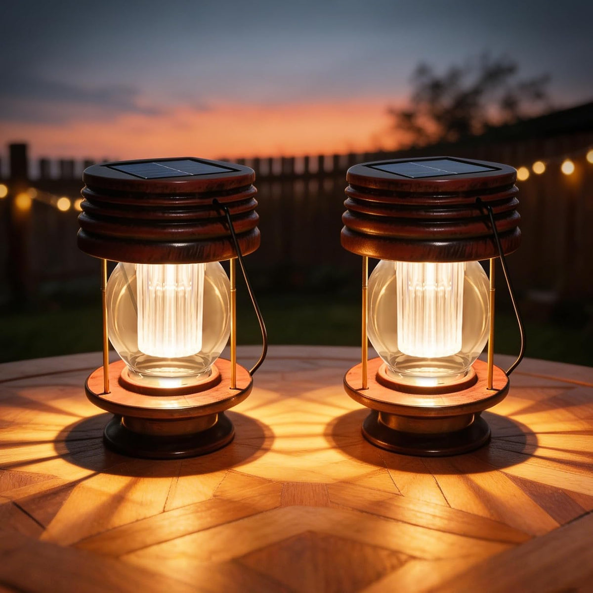 Solar Lanterns, Dual Solar & USB Charging, Hanging & Table Camping Lights