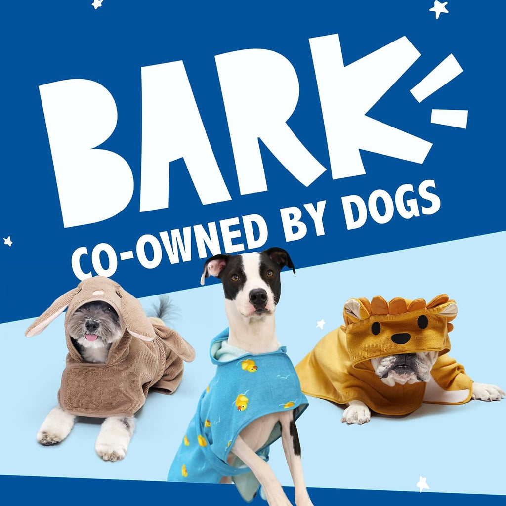 BARKBOX Dog Bathrobe - for Dogs - Medium