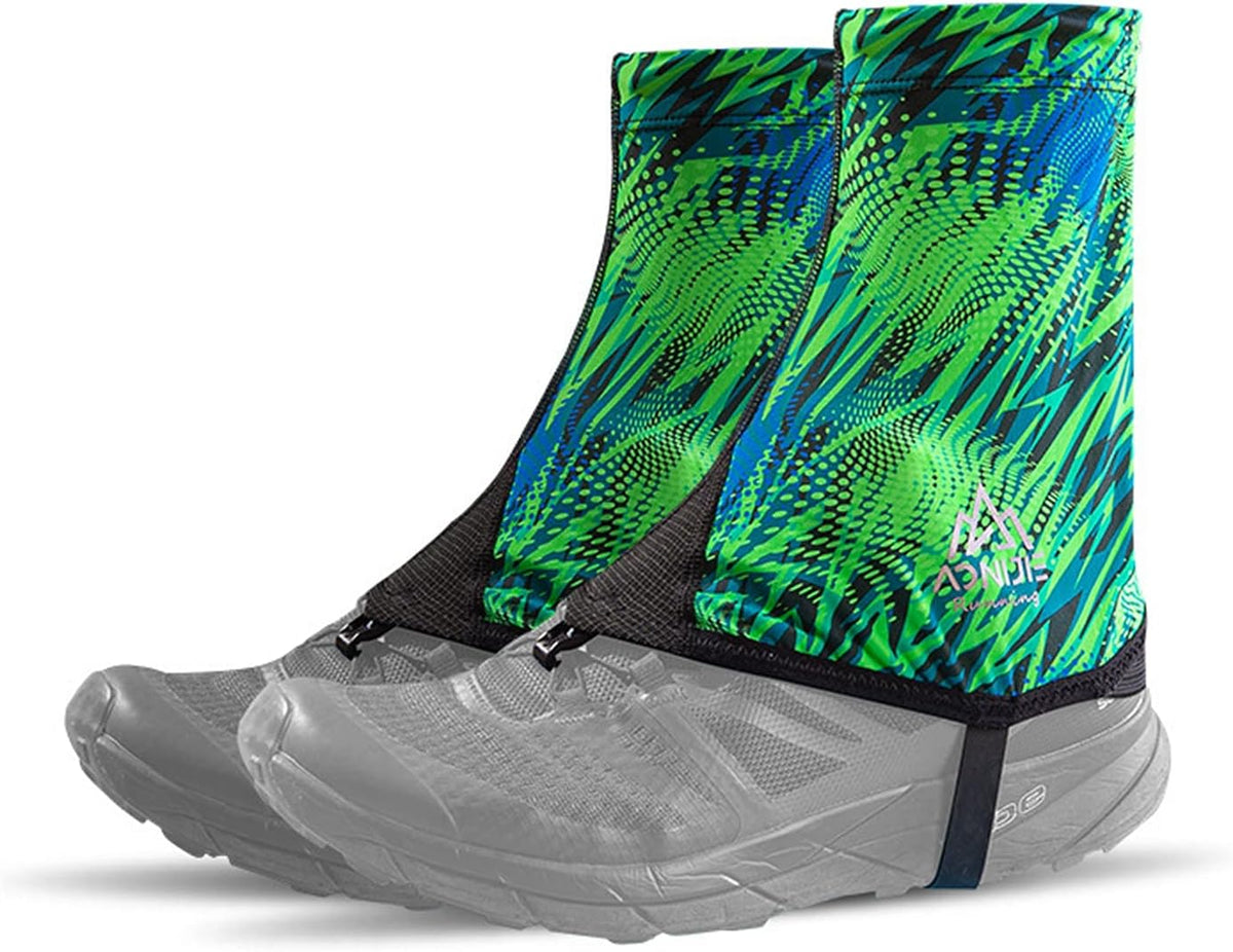 AONIJIE Low Trail Gaiters Ankle Protective Reflective Shoe Covers Sun Shielding Breathable Sand Prevention for Triathlon Hiking Climbing