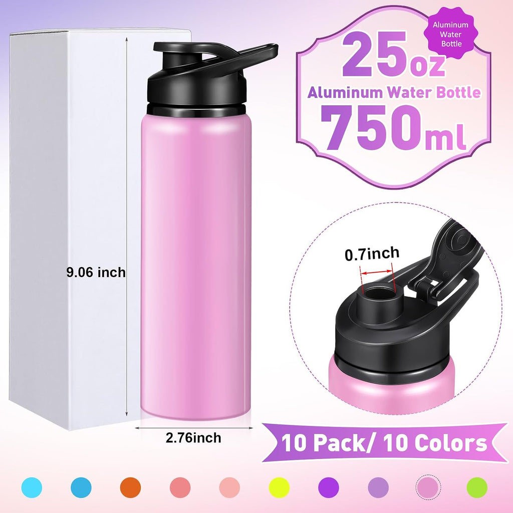 Mimorou 25oz Reusable Aluminum Water Bottles Bulk