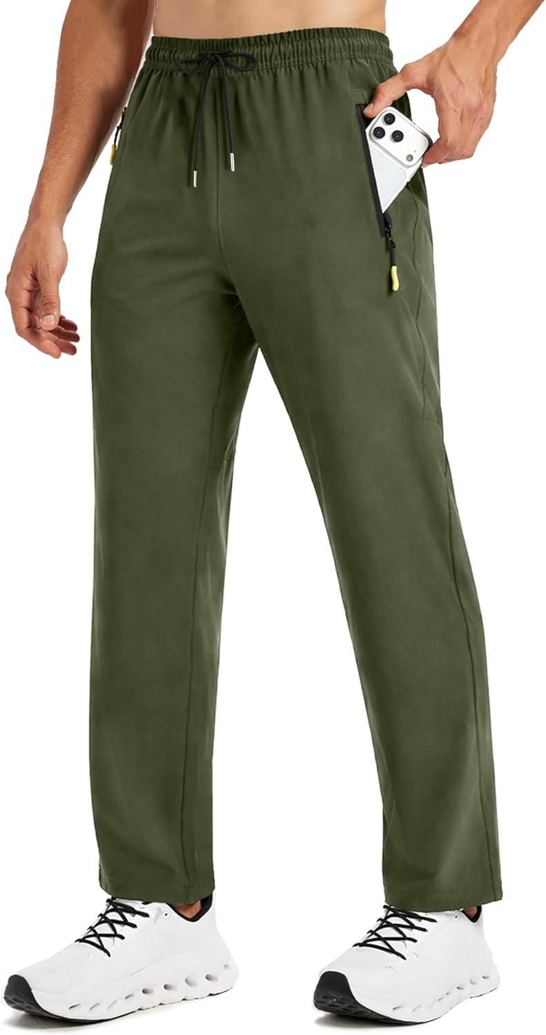 Men’s Lightweight Hiking Pants Quick Dry Workout Sweatpants