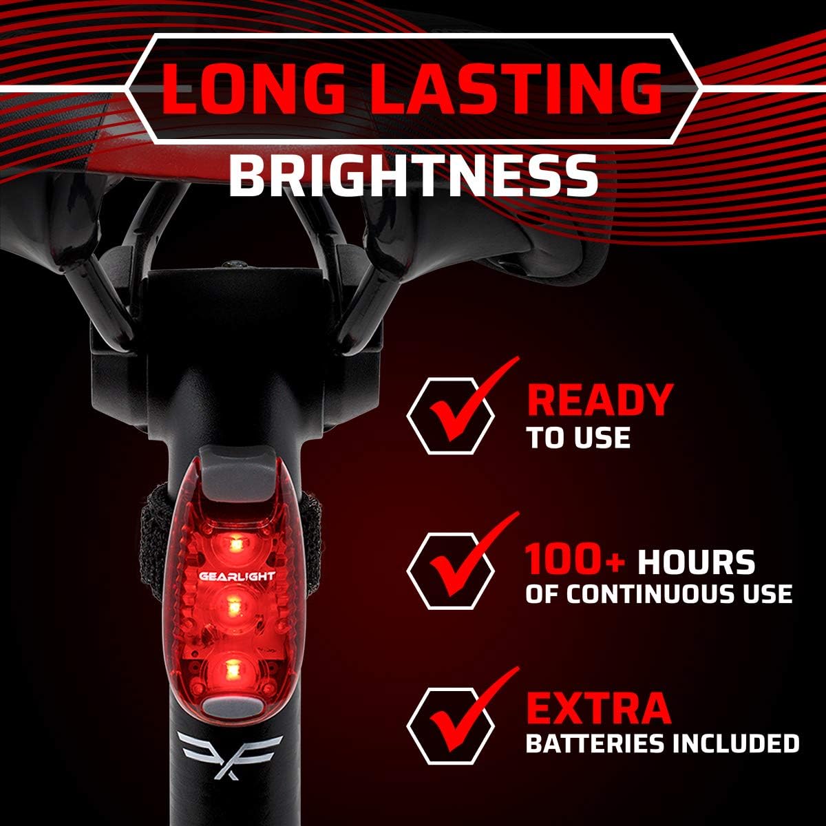 Bike Lights for Night Riding, USB Rechargeable Front and Back Lights, LED Bicycle Headlight and Tail Light Set, Water Resistant Bike Lights Rechargeable for Mountain Bikes, Kids Bike Light, MTB Light